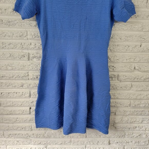 Belle Bagley Mischka Women Dress Extra Large XL Fit Flare Casual Blue BLU10E - Picture 5 of 10